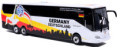 87-021 Mercedes Benz Tourrider Germany Soccer Team. "Die Nationalmannschaft". Teambus zur Fußballweltmeisterschaft 2026. 1:87